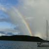 A morning rainbow, St. Martin