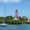 Hopetown Lighthouse, Sea of Abaco, Bahamas